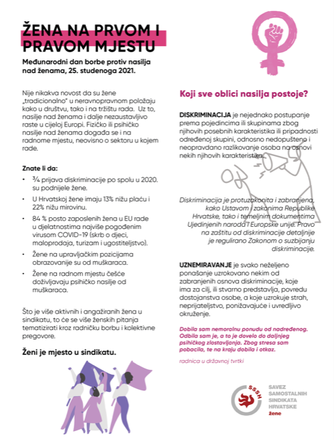 25.11. - Međunarodni dan borbe protiv nasilja nad ženama